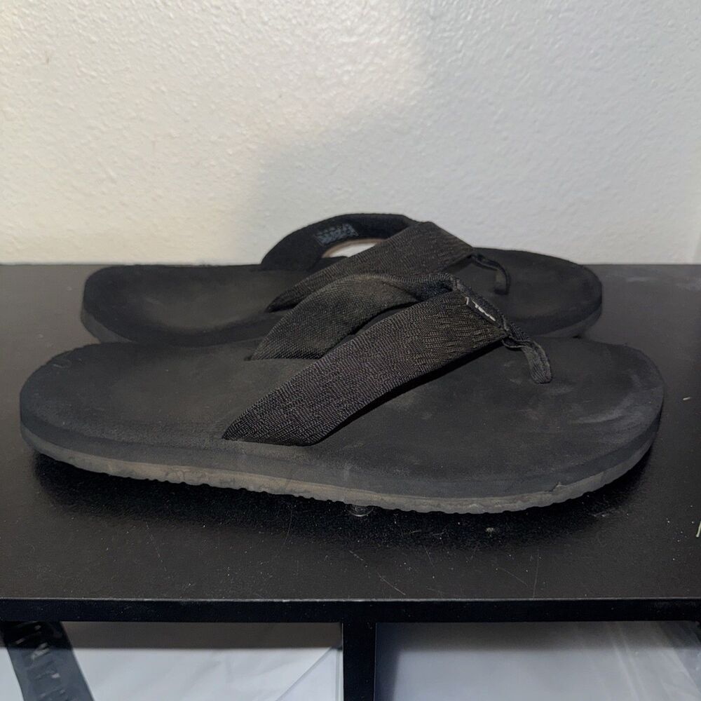 Teva Men's 4168 Sandals Flats Black/black Size 12